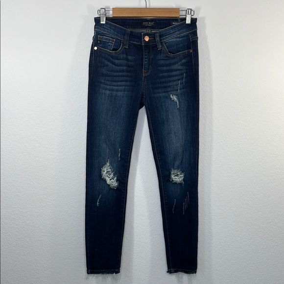 Judy Blue Skinny Fit Distressed Ankle Jeans size‎ 5/27 Womens Denim JB8228DK - Picture 2 of 10